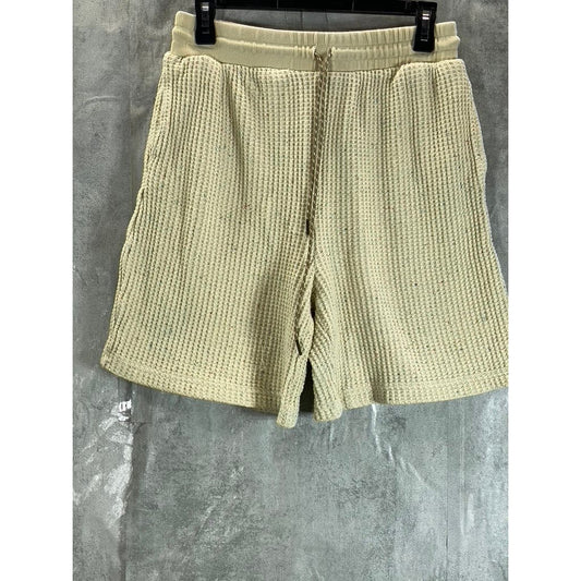 OUT FROM UNDER By Urban Outfitters Women's Beige Dani Waffle Relaxed Shorts SZ M