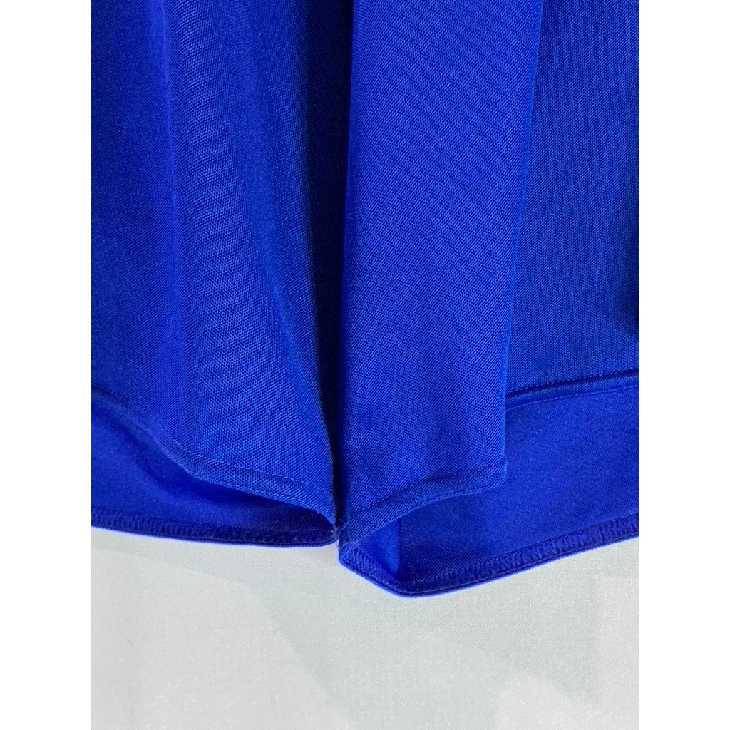 ADIDAS Men's Royal Blue Climalite Elastic Waist Pull-On Soccer Shorts SZ L