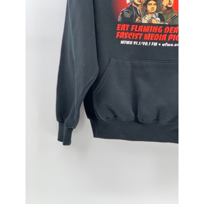 JERZEES Men’s Black Vintage Graphic Hoodie SZ M