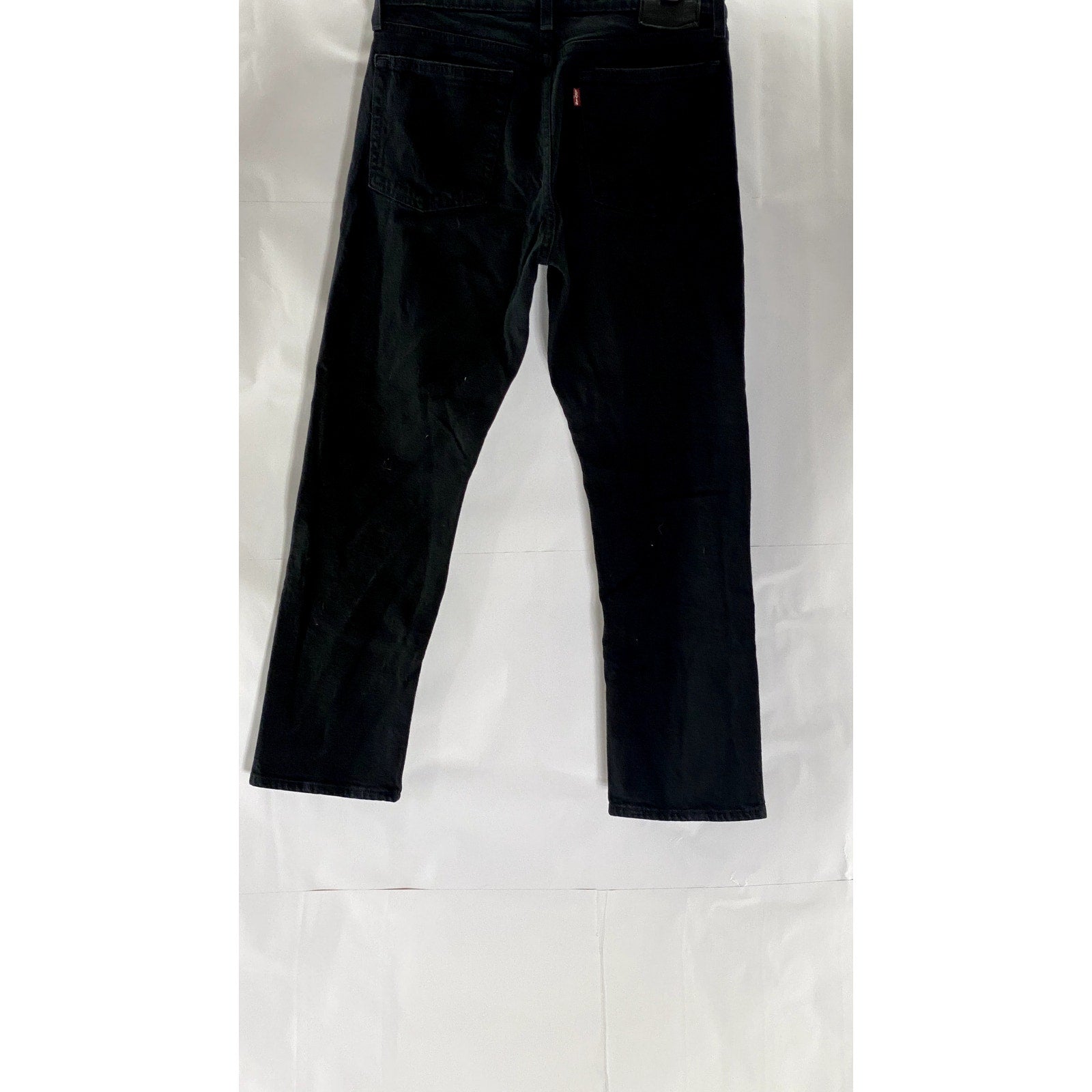 LEVI'S Women's Black Solid Wedgie Straight High-Rise Denim Five-Pocket Jean SZ27