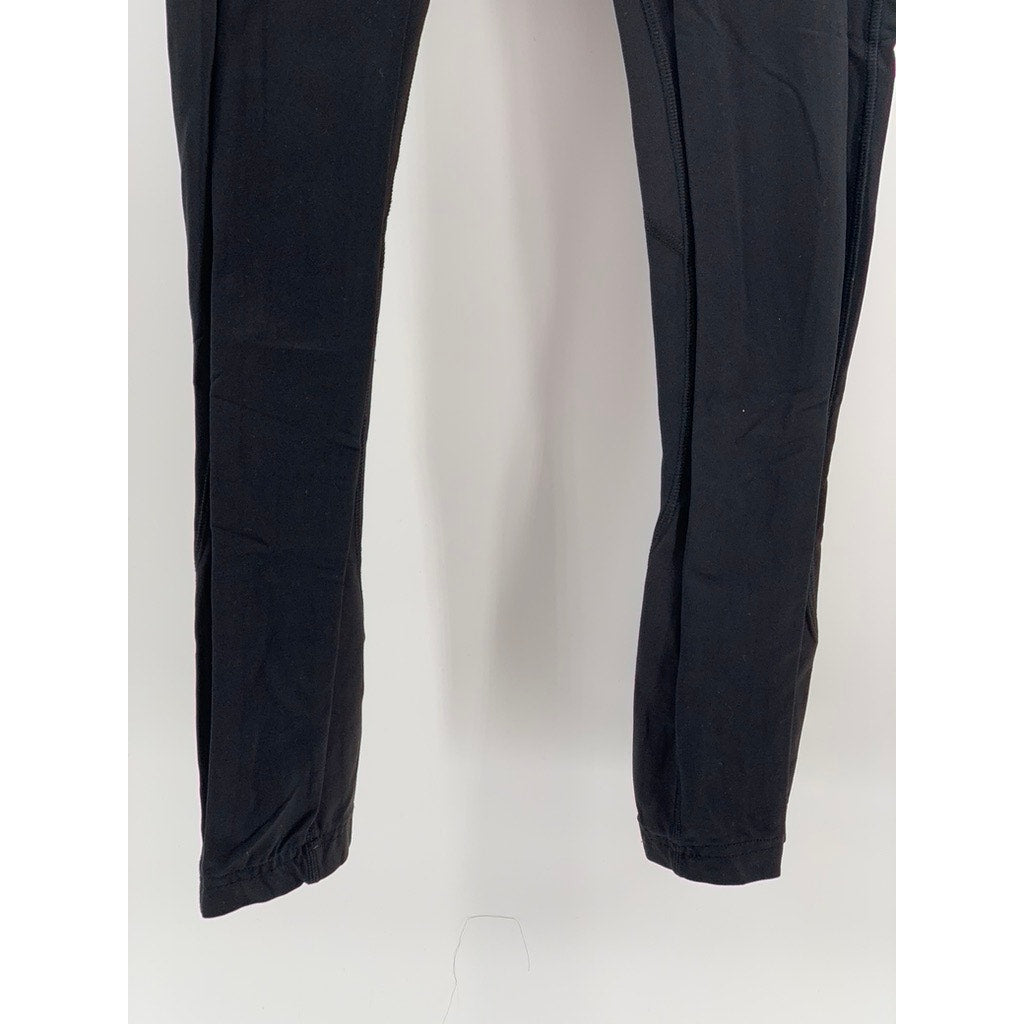 LULULEMON Women's Black Solid Pull-On Fitted Active Leggings SZ 4