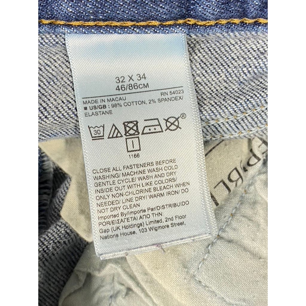 BANANA REPUBLIC Men's Medium Wash Straight-Leg Denim Jeans SZ 32X34