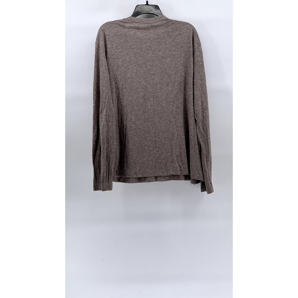 ZARA Men’s Beige Knit Viscose-Wool Long Sleeve Crewneck T-Shirt SZ L