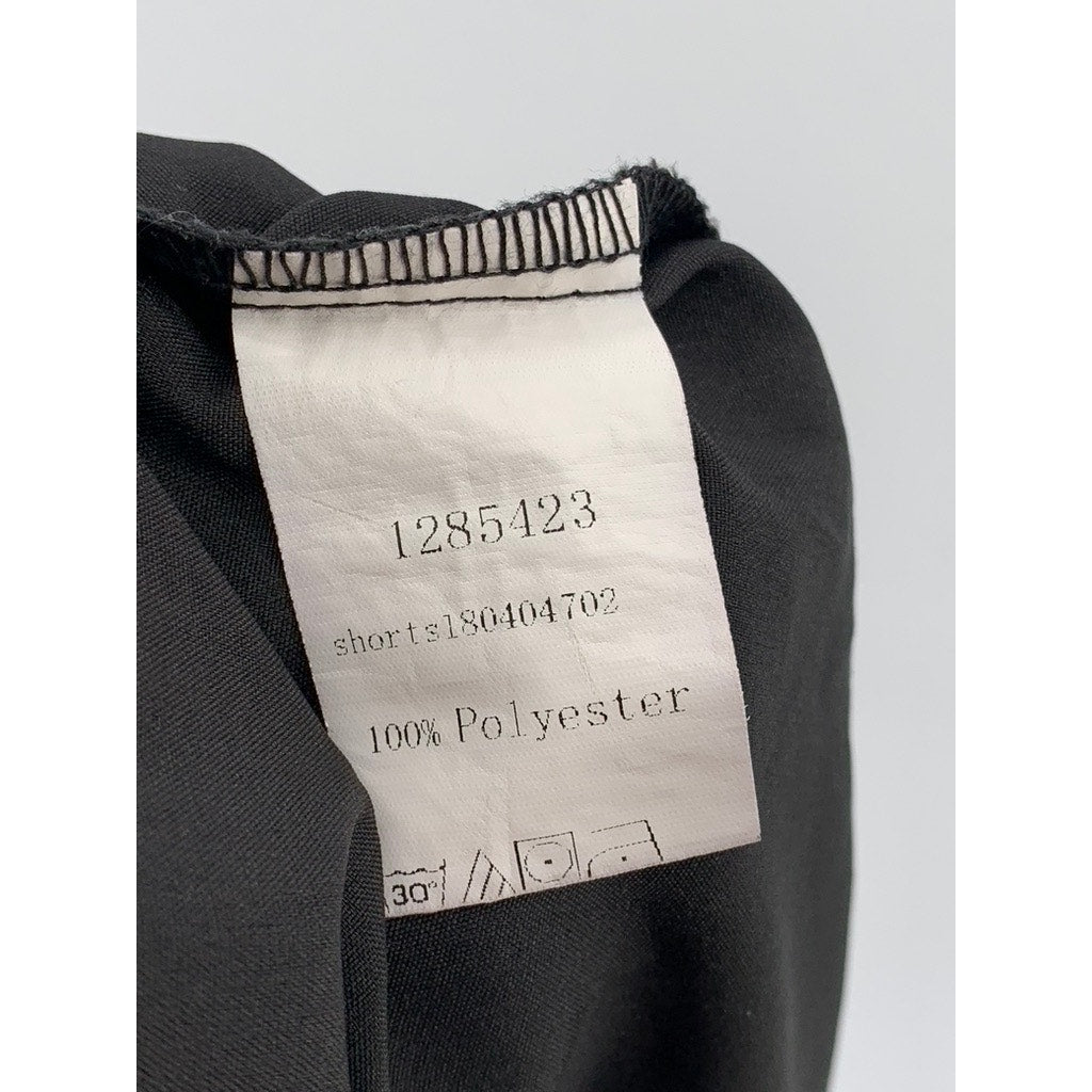 SHEIN Women's Black Solid Pull-On Relaxed Fit Paperbag Shorts SZ S