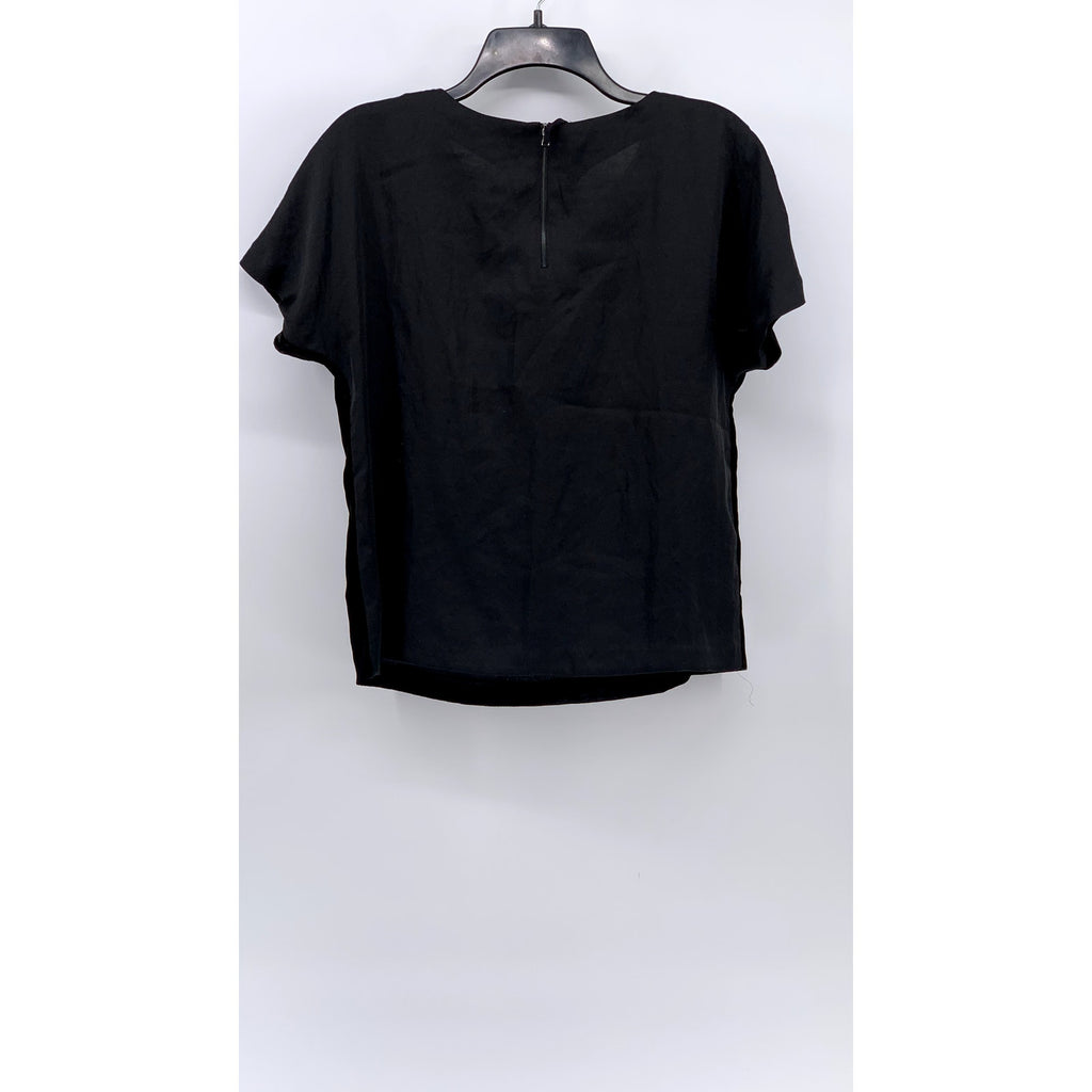 ANN TAYLOR LOFT Women's Black Velour Blouse SZ S