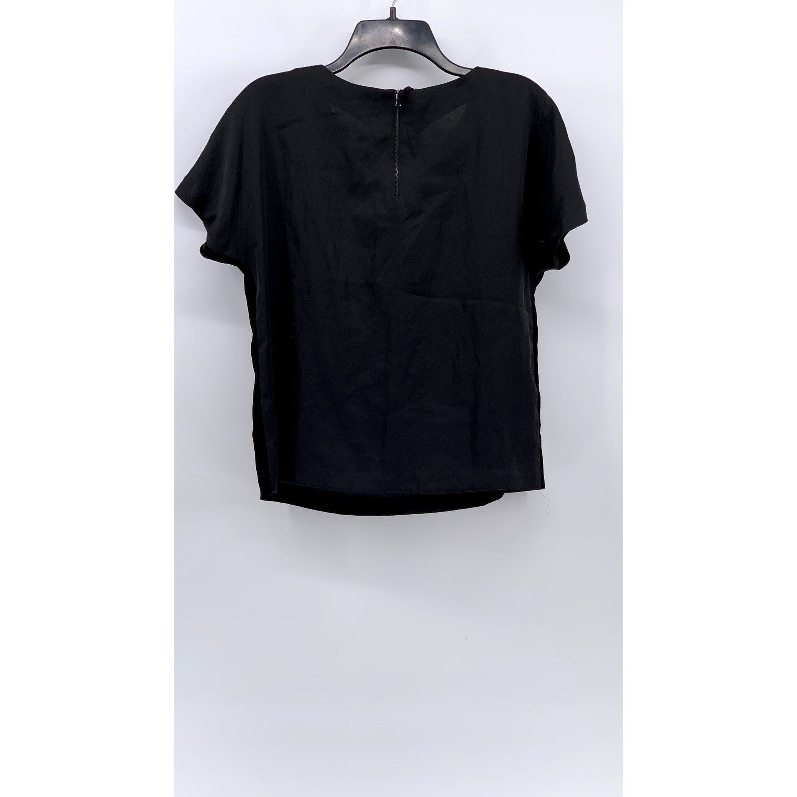 ANN TAYLOR LOFT Women's Black Velour Blouse SZ S