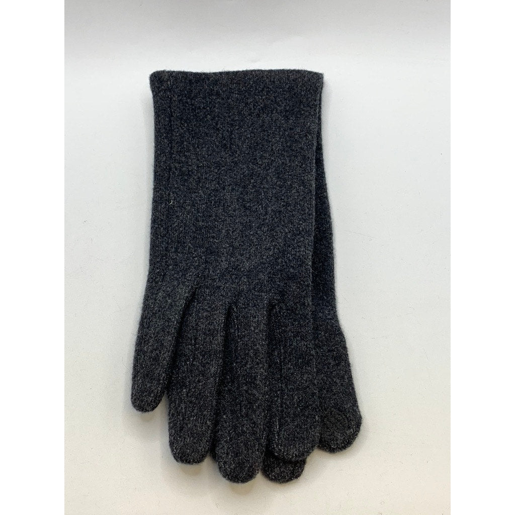 LOOK Women's Charcoal Cotton-Blend Gloves SZ OS