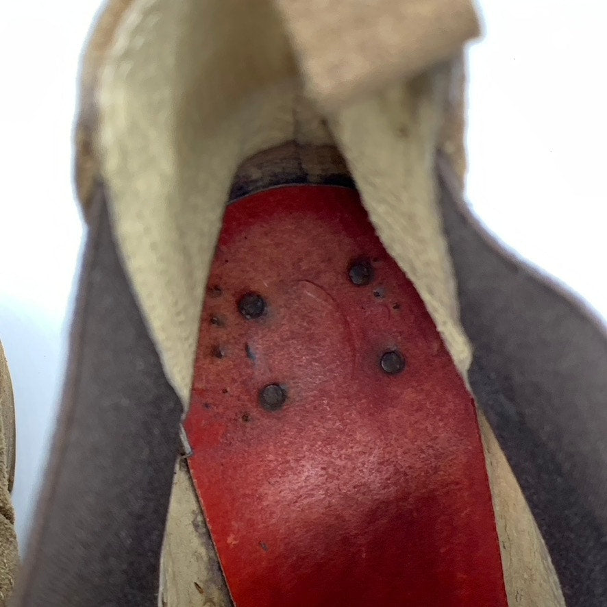 UNBRANDED Women's Brown Suede Round Toe Block Heel Ankle Bootie SZ 40 US 9