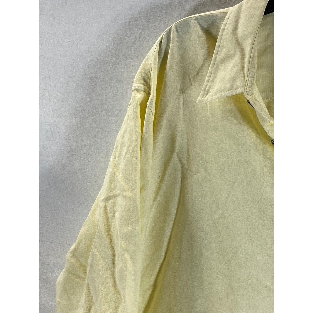 RAG & BONE Men's Yellow Solid Fit-2 Button-Up Long Sleeve Shirt SZ XL