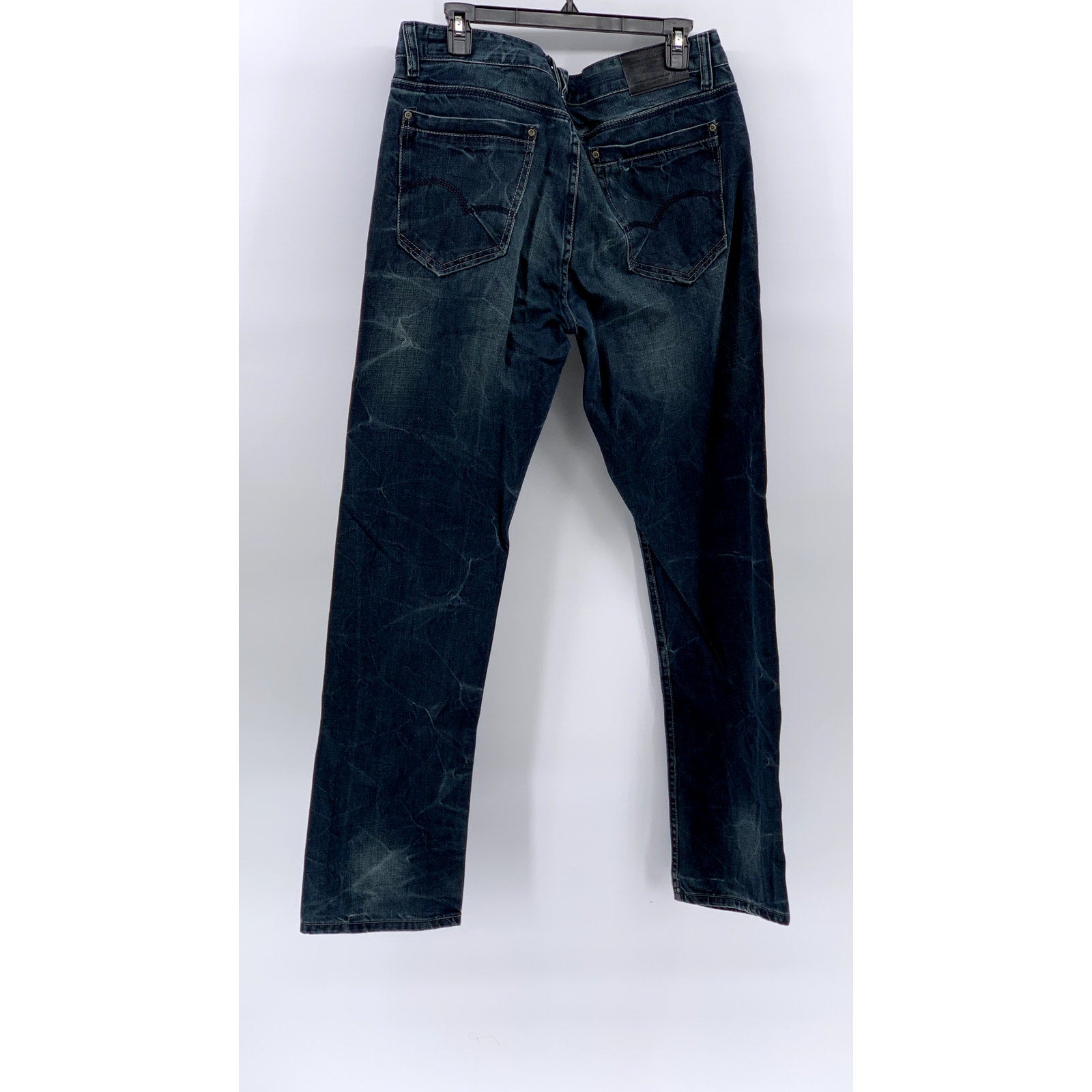 ZLSHIJIA Men's Blue Denim Straight-Leg Jeans SZ 36