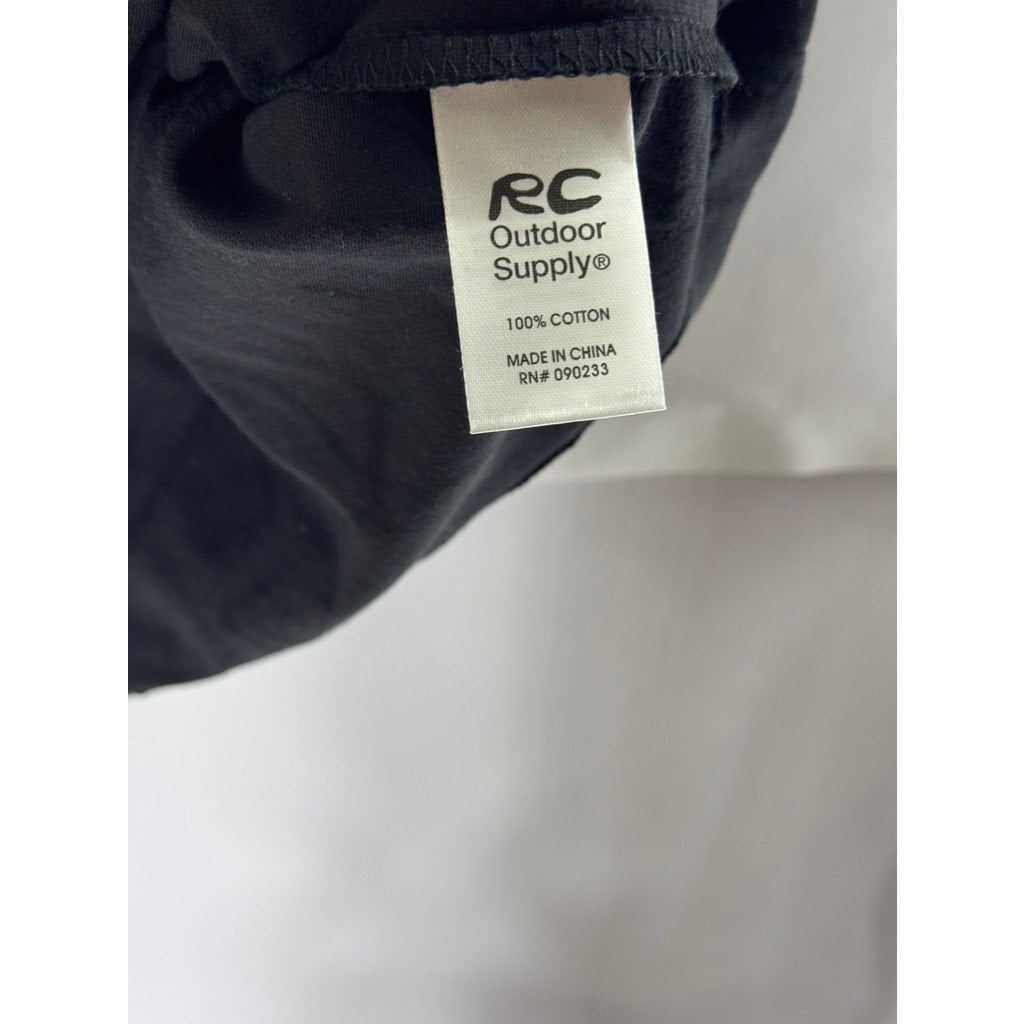 RC OUTDOOR SUPPLY Men's Black From Here To There Short Sleeve T-Shirt SZ S
