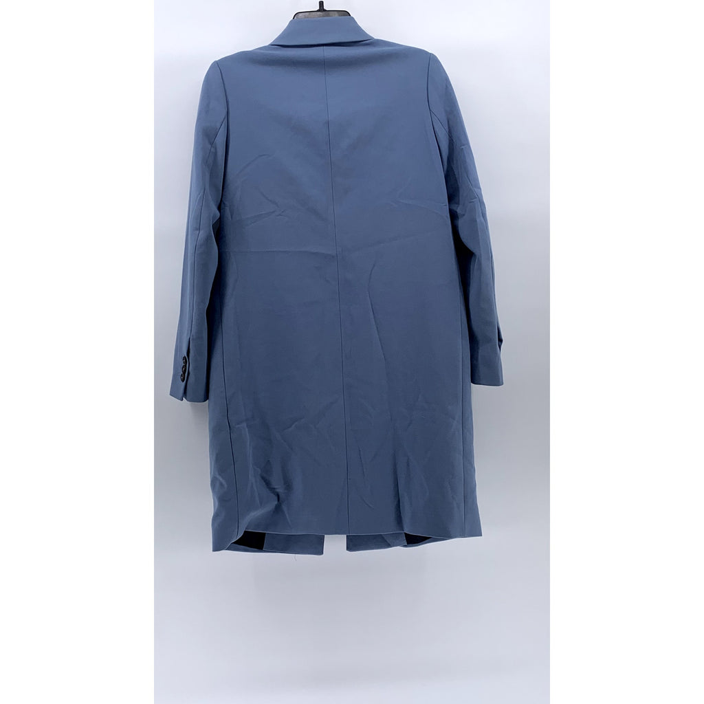 ZARA BASIC Women’s Blue Single-Button Long Sleeve Coat SZ XS