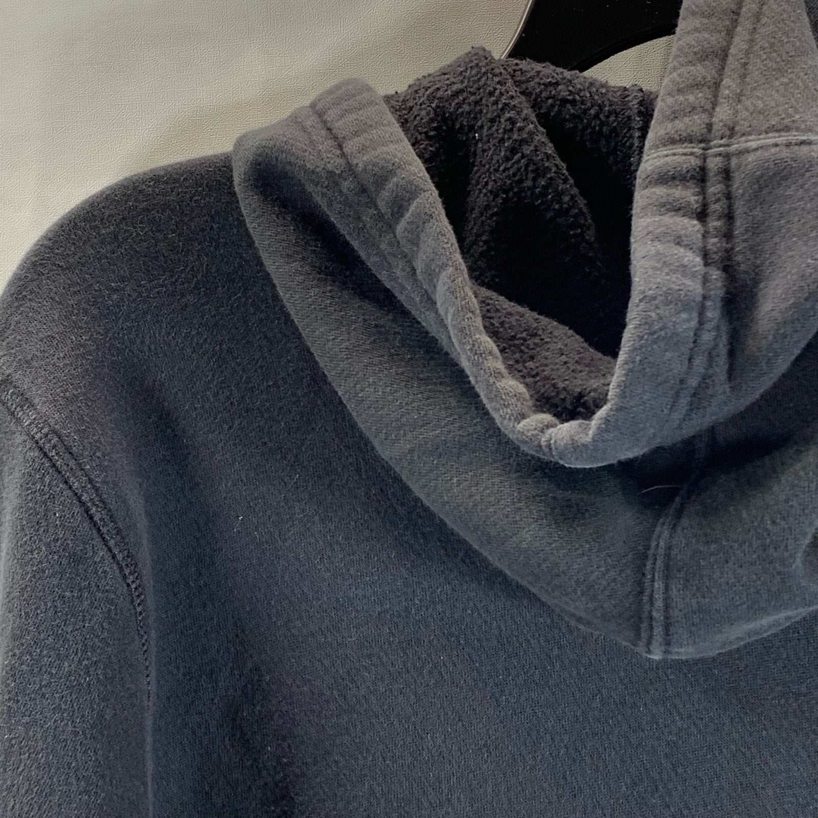 ADIDAS Men's Black New England Storm Logo Fleece Pullover Hoodie SZ S