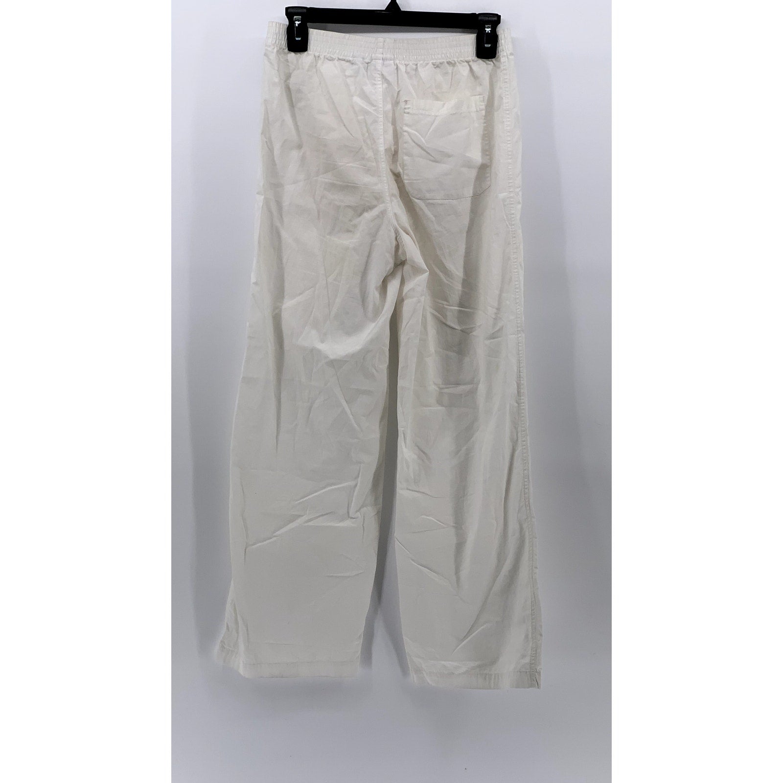 ARITZIA TNA Women's White Solid Straight-Leg Relaxed Fit Pajama Pant SZ XS