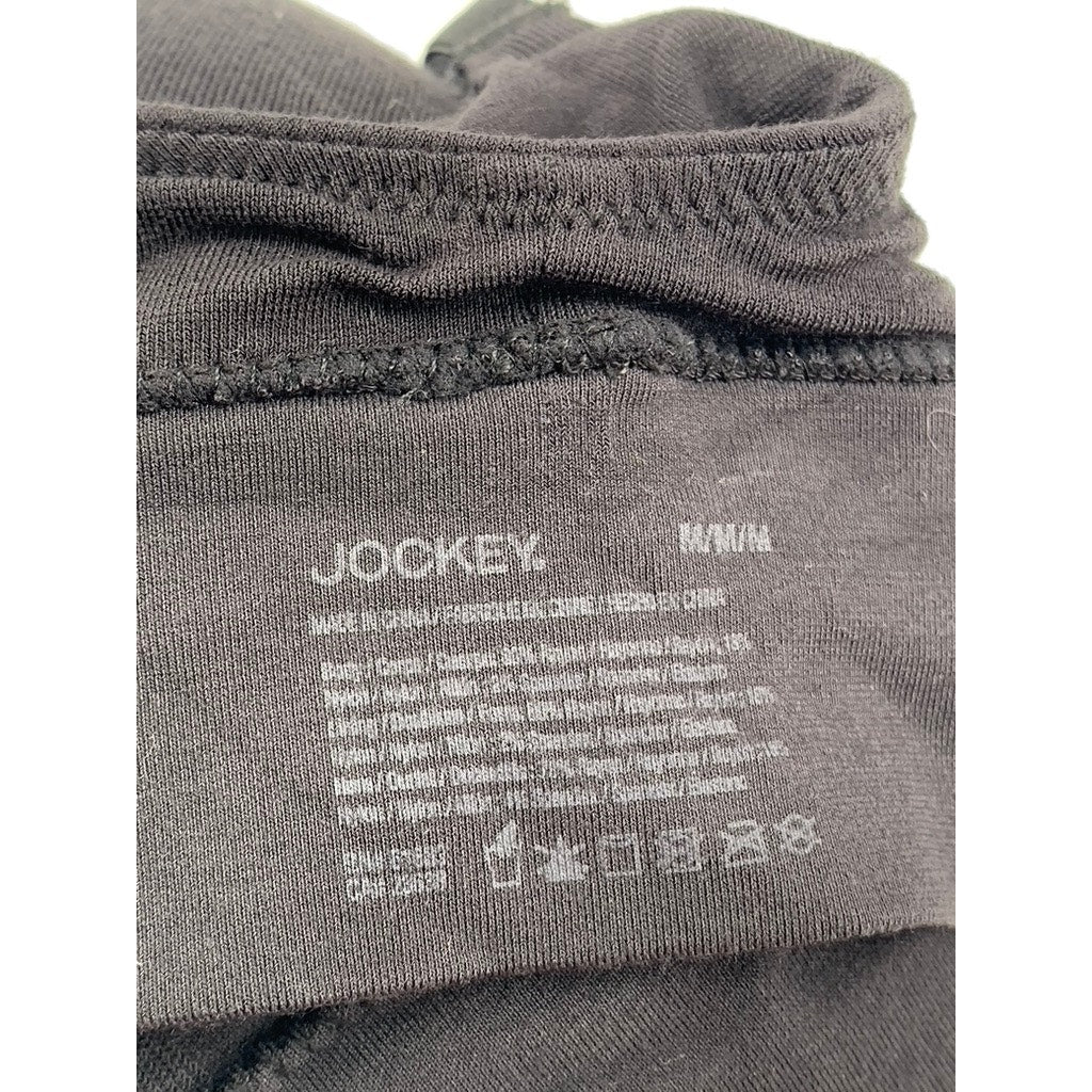 JOCKEY Women's Black Solid Padded Spaghetti Strap V-Neck Bralette SZ M