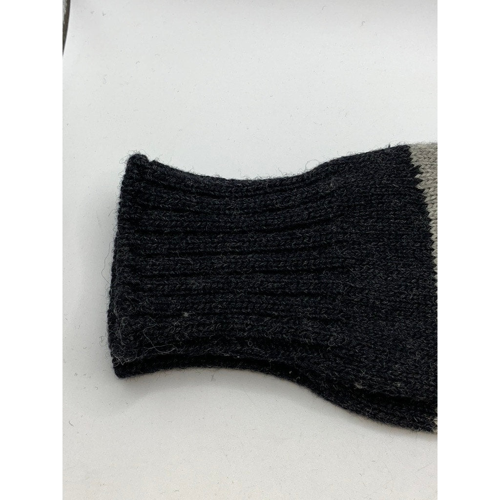 UNBRANDED Women's Black-Grey Soft Knit Gloves SZ OS