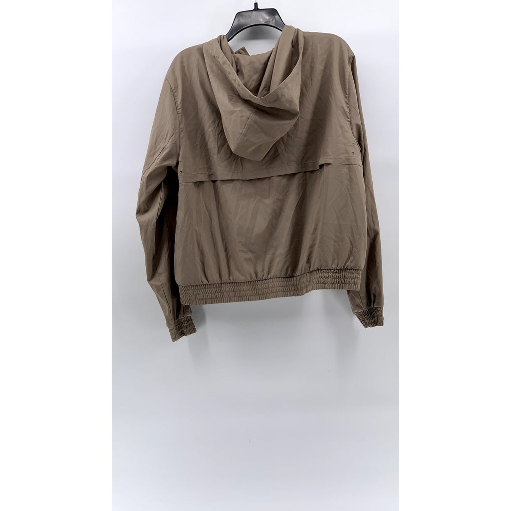 GIRLFRIEND COLLECTIVE Women’s Tan Hooded Zip-Up Jacket SZ XL