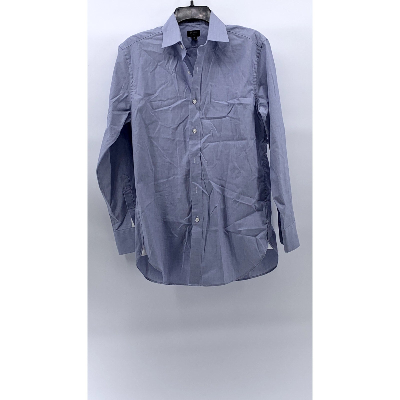 J.CREW Men's Blue Cotton Ludlow Slim-Fit Button-Up Long Sleeve Shirt SZ 15/32