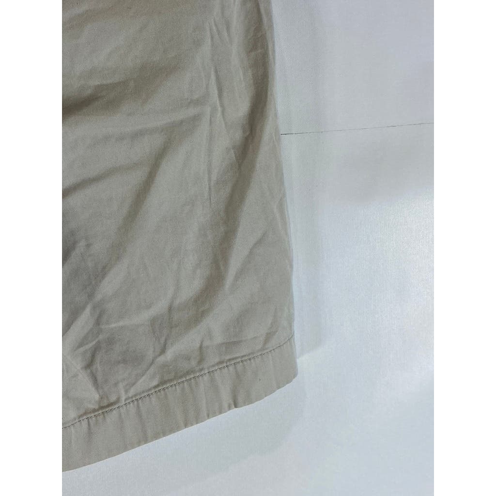 J. CREW Men's Beige Stretch 10.5" Chino Shorts SZ 33