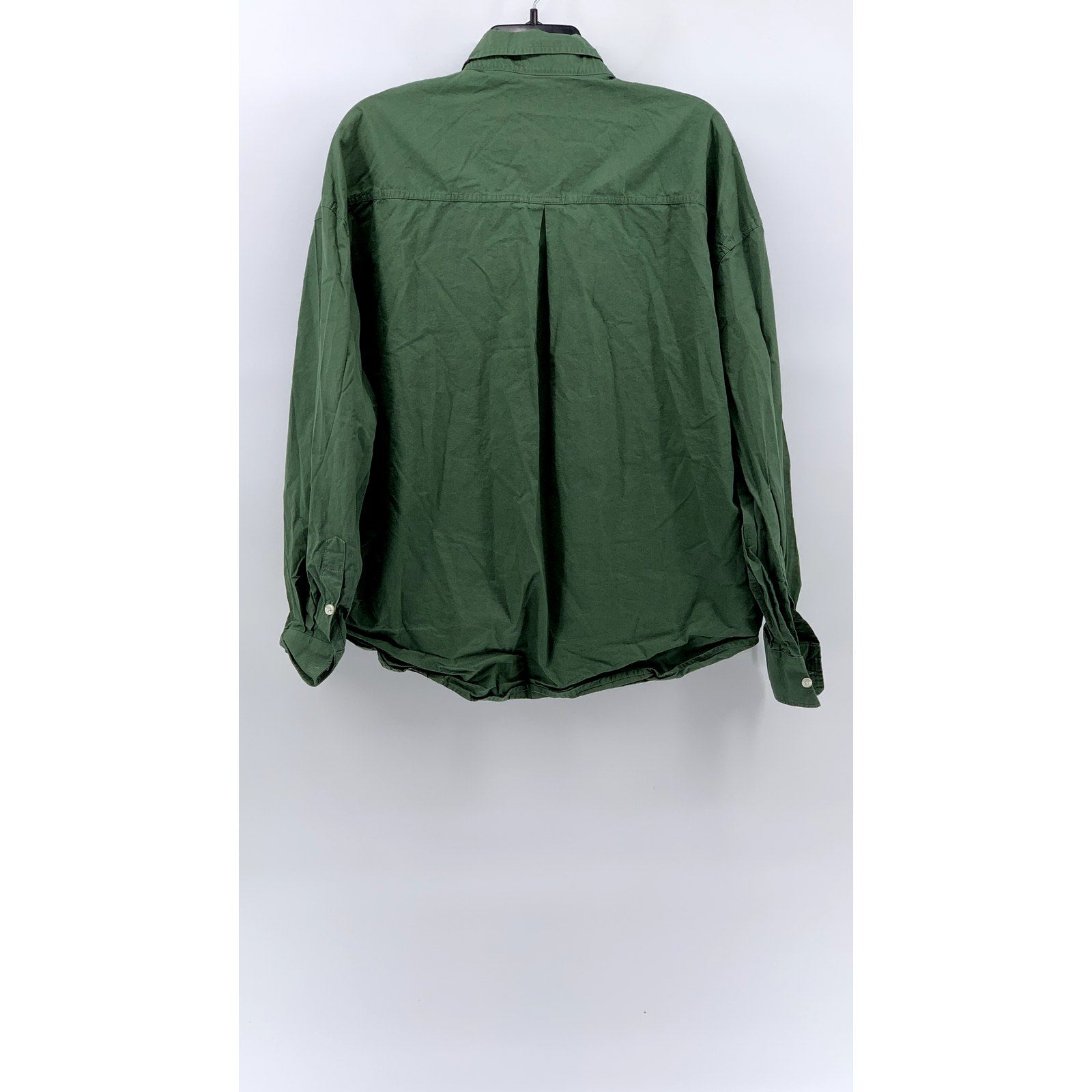 BITTER CELLS Women's Green Button-Up Long Sleeve Top SZ F(OS)