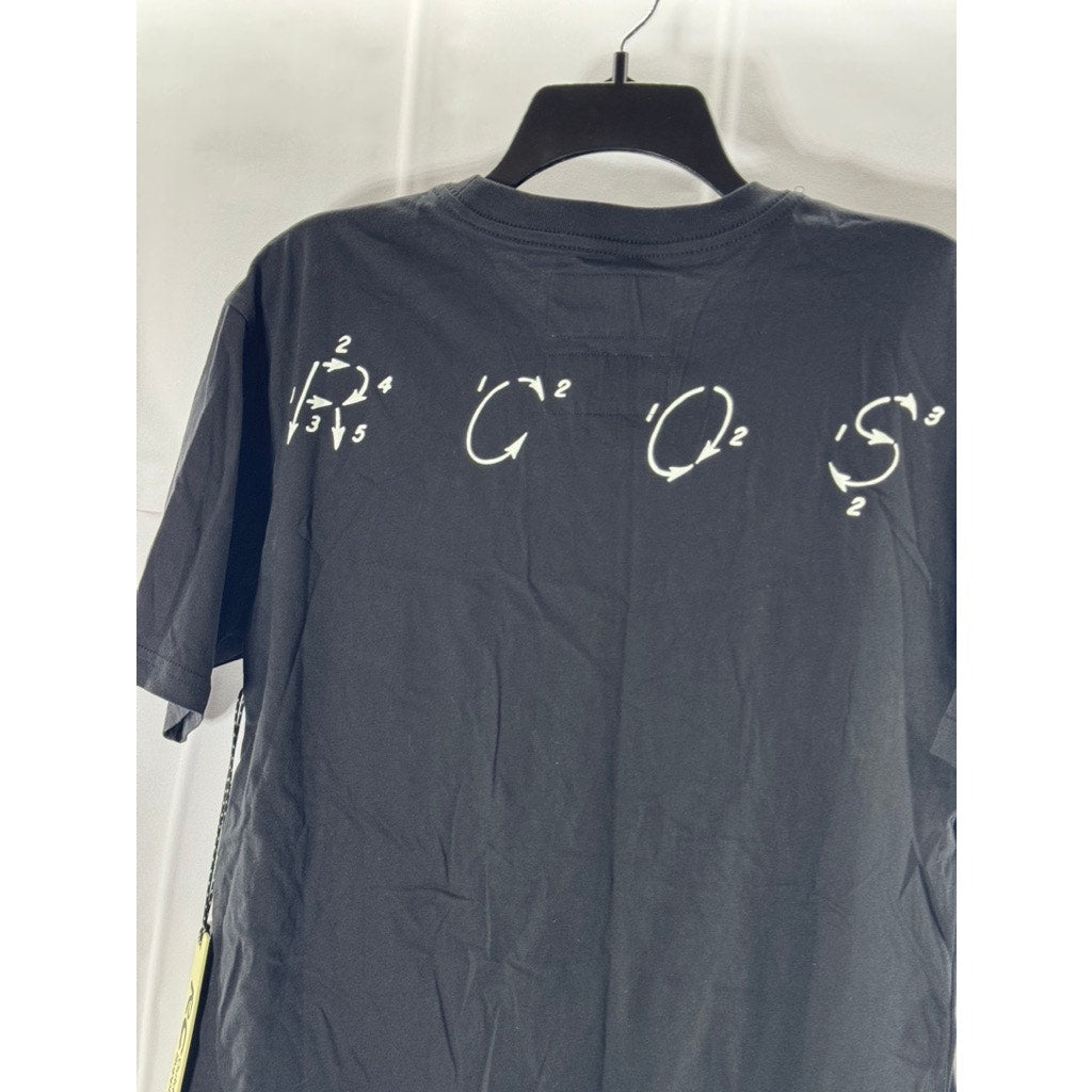 RC OUTDOOR SUPPLY Men's Black From Here To There Short Sleeve T-Shirt SZ S