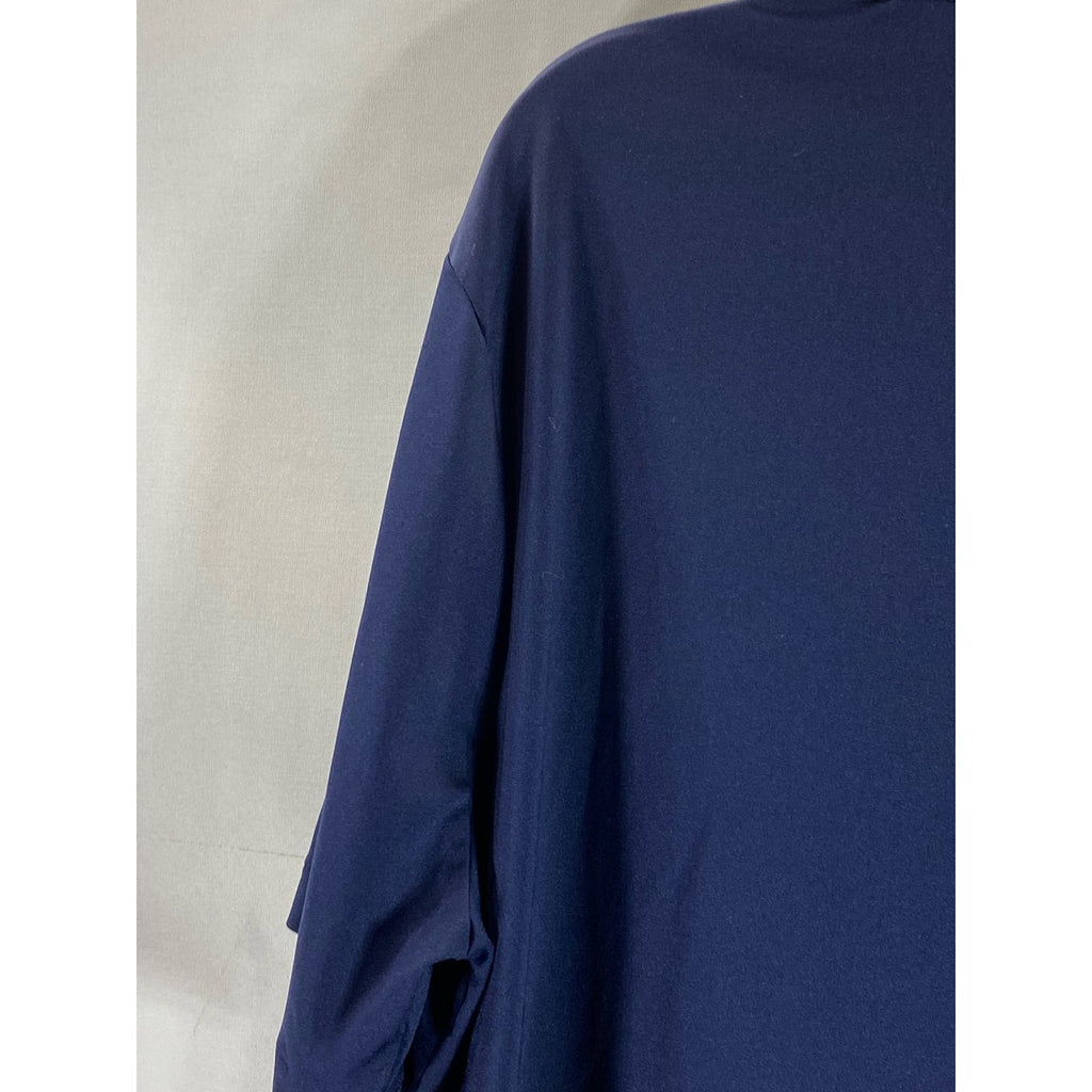 POLO RALPH LAUREN Men's Navy Short Sleeve Two-Button Polo Shirt SZ XL