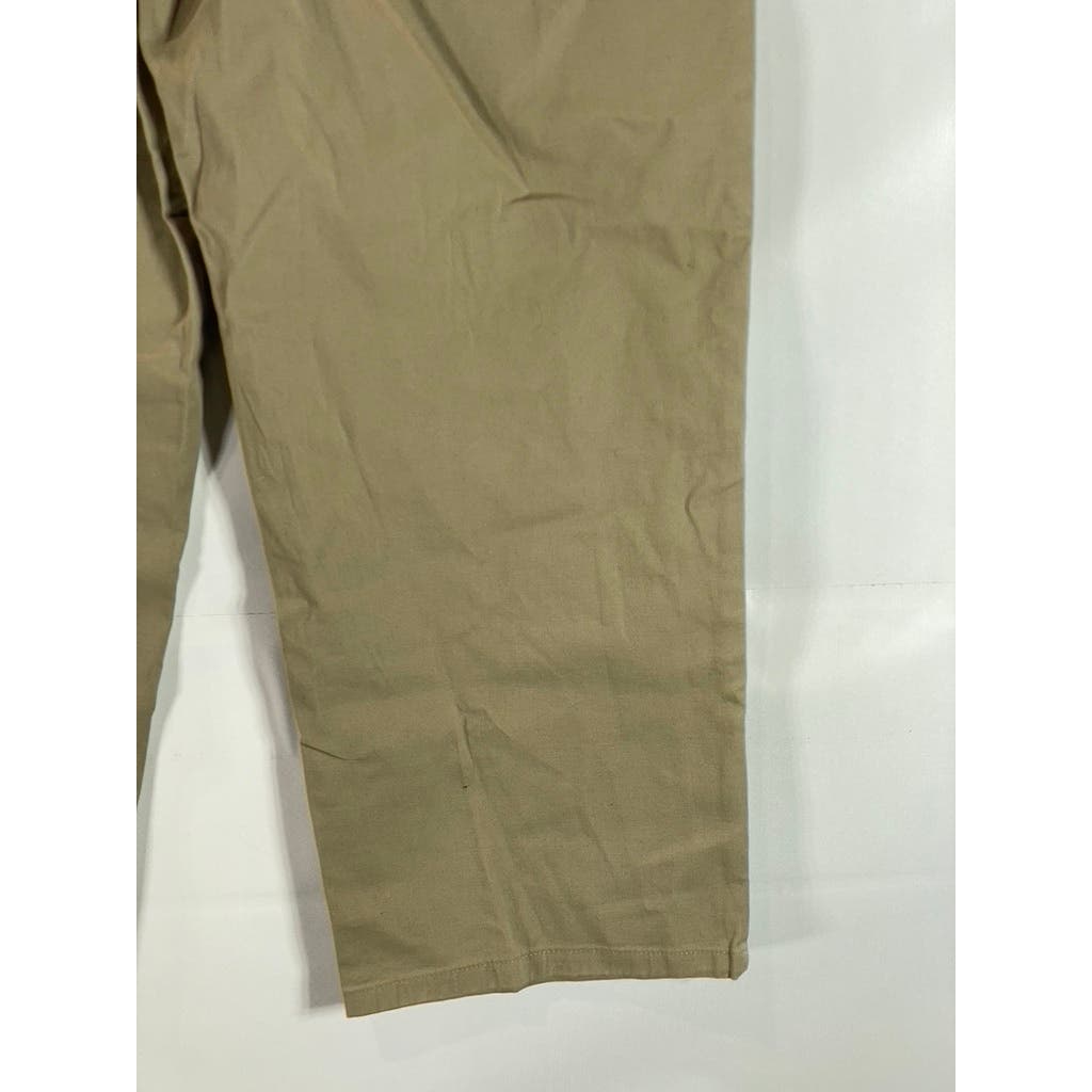 ASOS DESIGN Men's Tan Straight-Leg Pants SZ 34X30