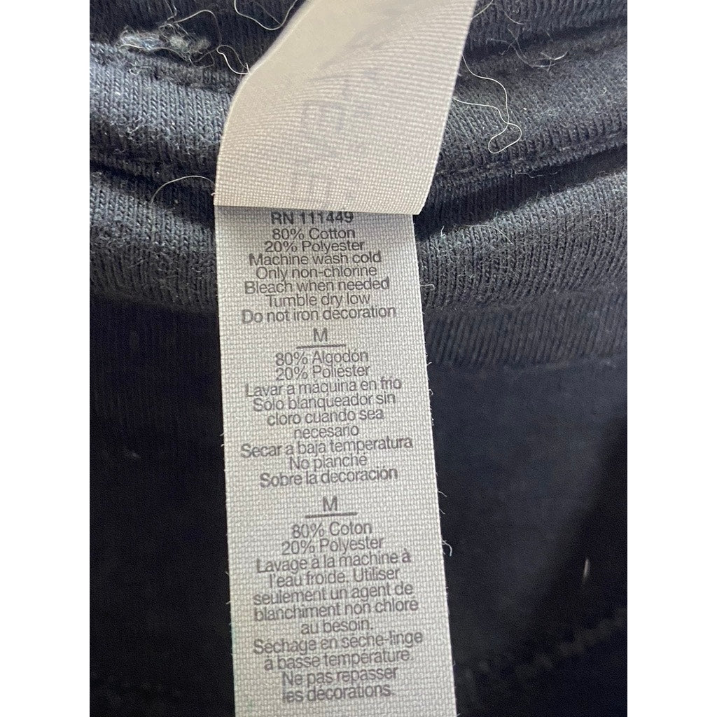 NEXTLEVEL APPAREL Men's Black/Red Custom Embroidered Logo Zip-Up Sweater SZ M