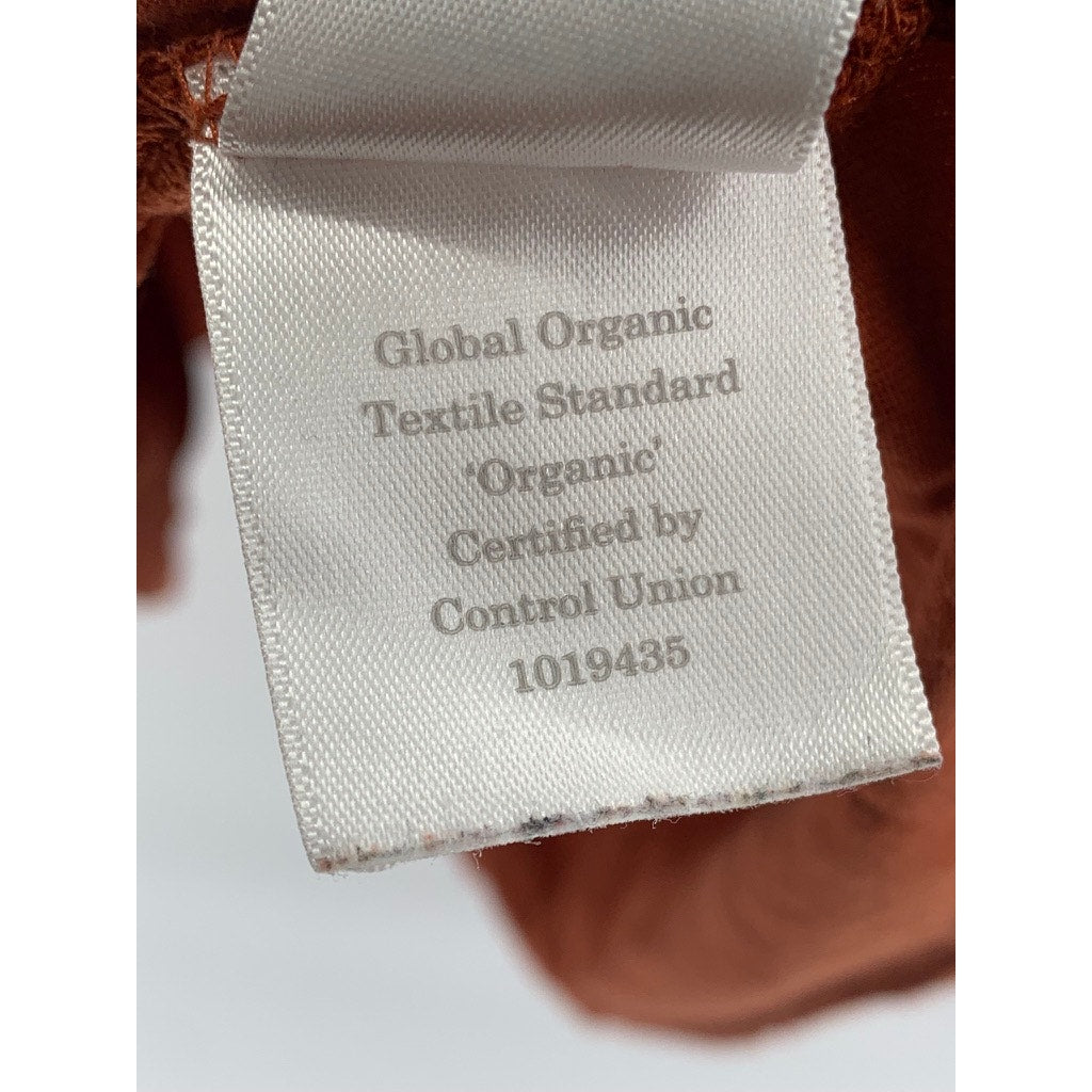 EVERLANE Women's Orange Crewneck Organic Cotton Uniform Tank Top SZ L