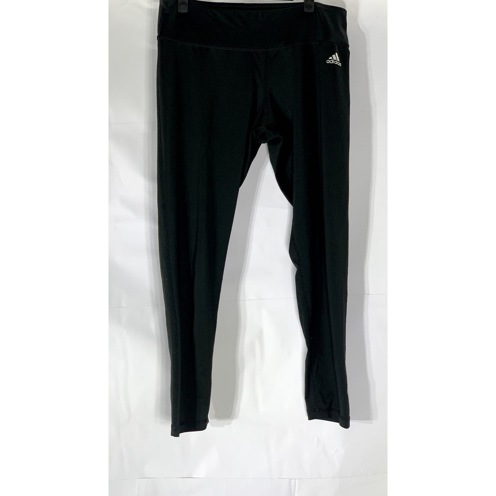 ADIDAS Women's Black Solid Climalite Stretch Leggings SZ L