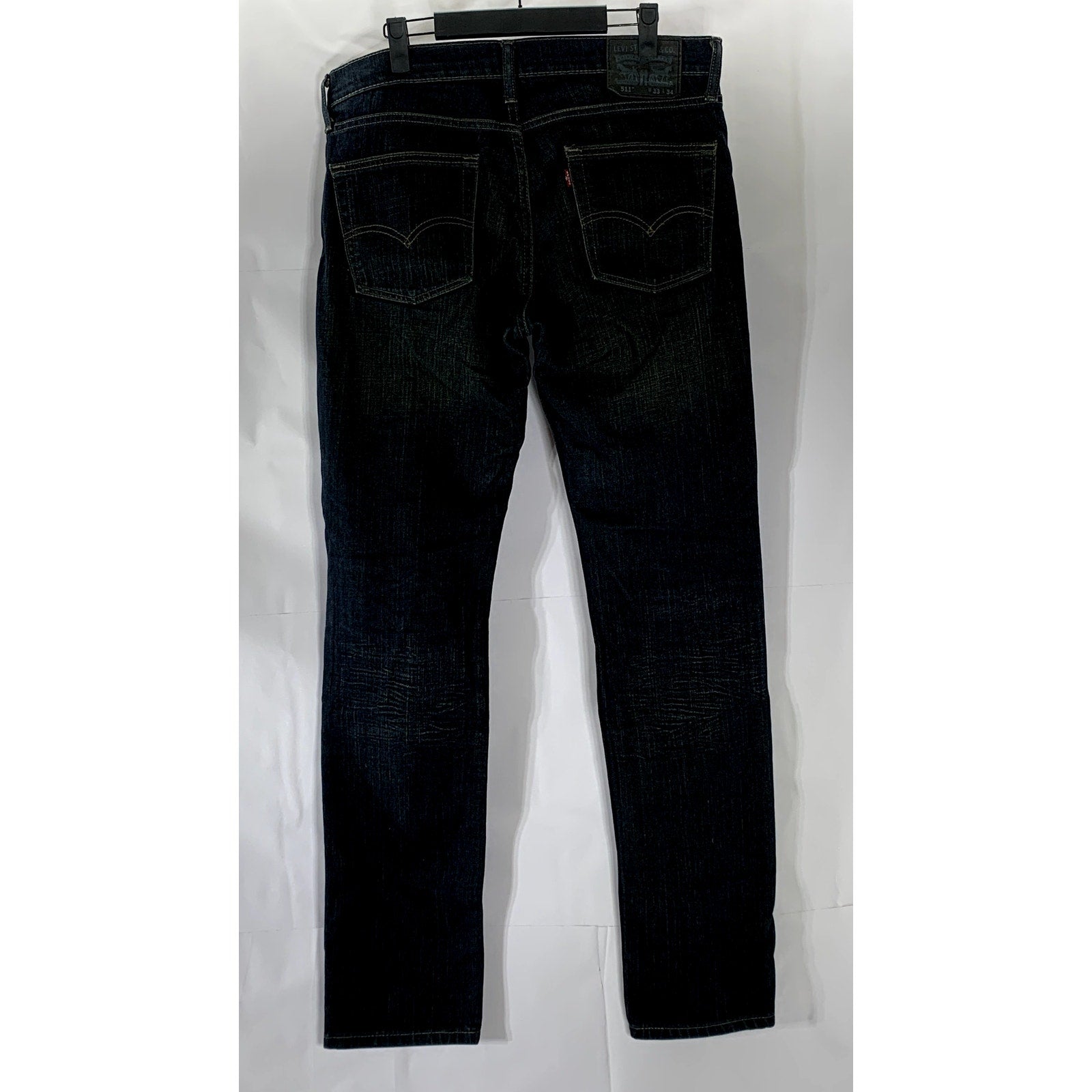 LEVI'S Men's Indigo Blue 511 Denim Slim-Fit Five-Pocket Jean SZ 33X34