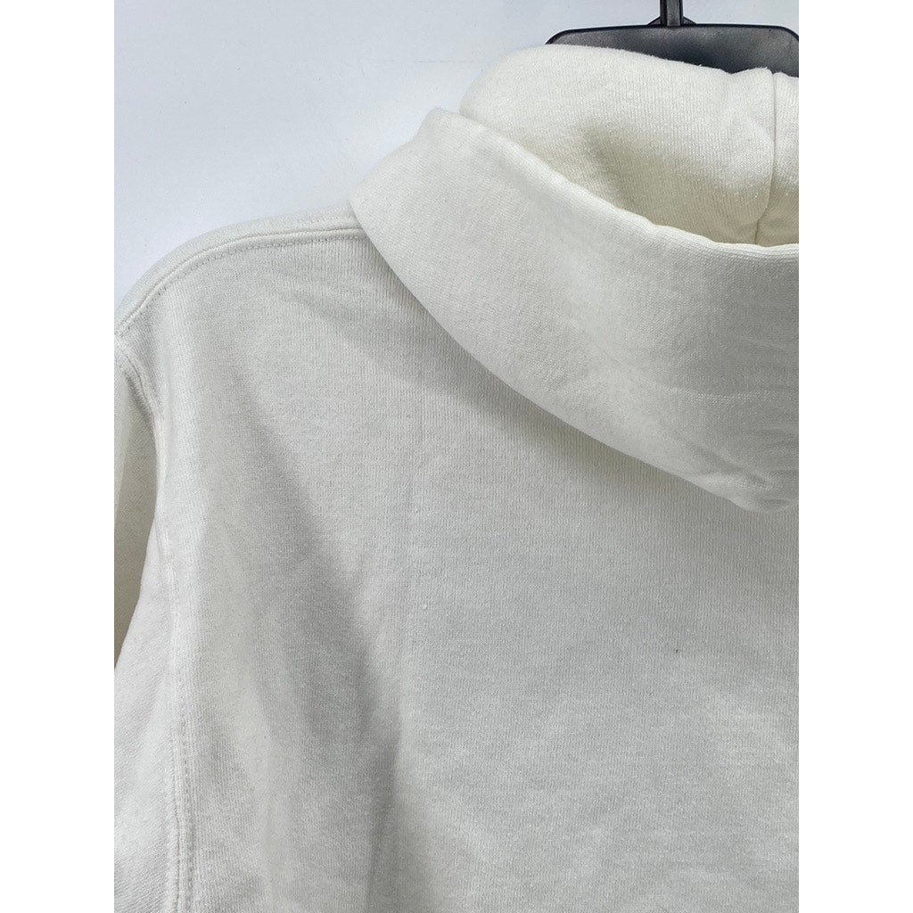 RUSSELL ATHLETIC Unisex Adult White-Blue St. Louis Logo Pullover Hoodie SZ M