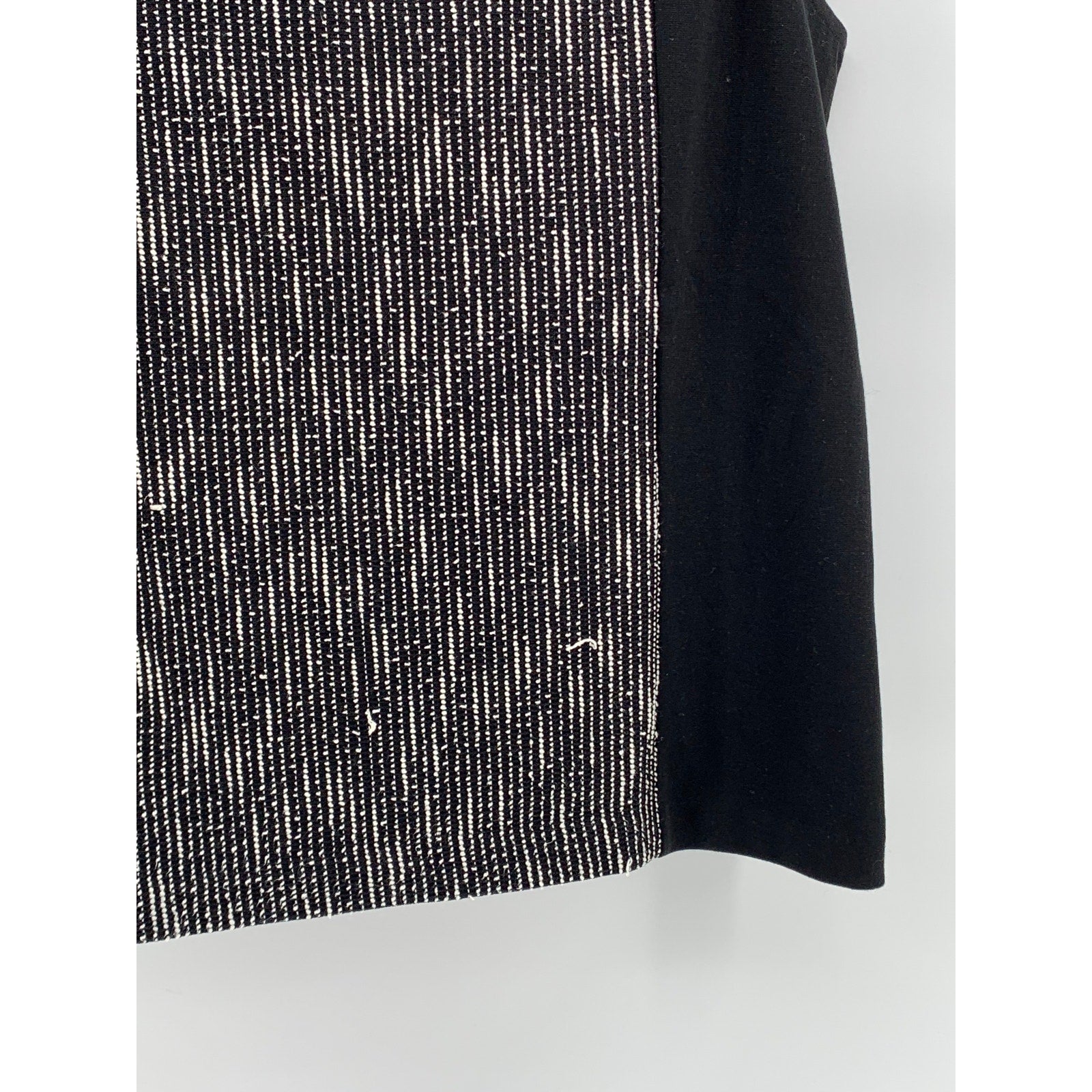 BANANA REPUBLIC Women's Black Scoop-Neck Sleeveless Ponte Textured Top SZ M