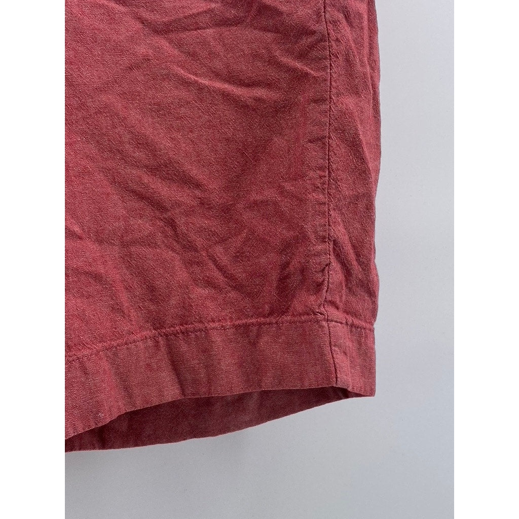 J.CREW Men's Red Gramercy Regular-Fit Cotton Chino Shorts SZ 31