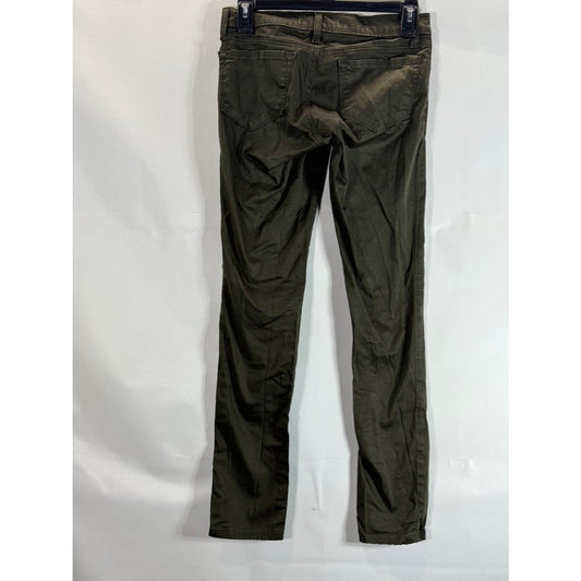 J BRAND Women's Olive Low-Rise Skinny Pants SZ 25