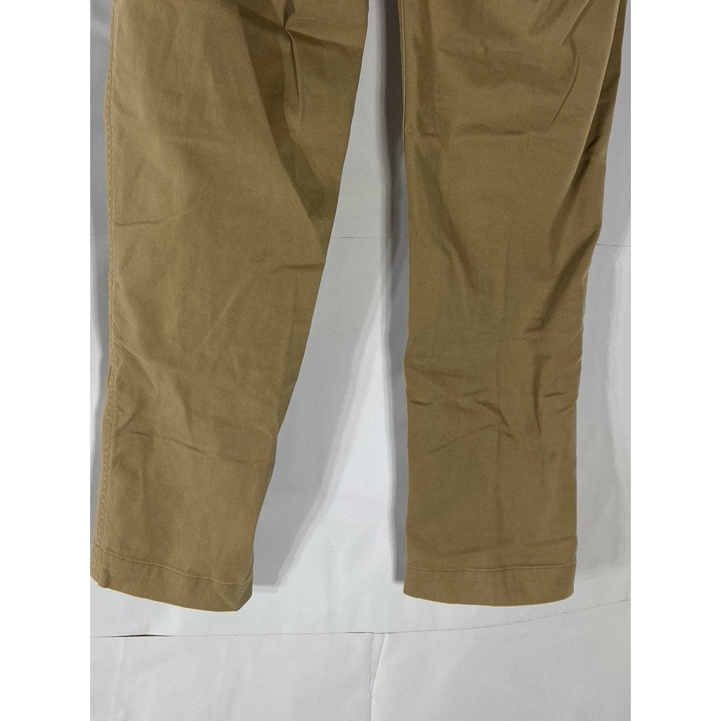 J.CREW Women's Tan High-Rise Girlfriend Chino Pant SZ 2
