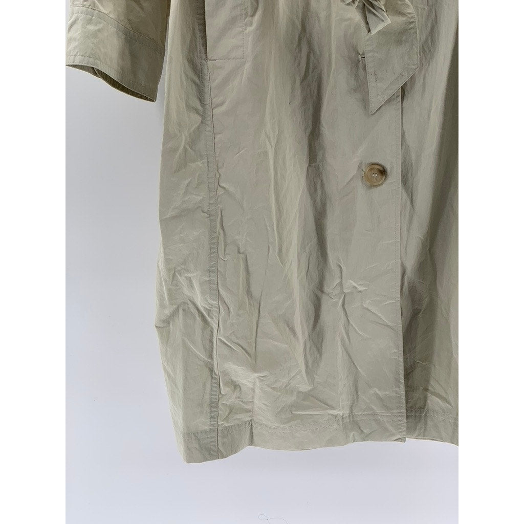 & OTHER STORIES Women's Beige Button-Up Belted Trench Coat SZ S