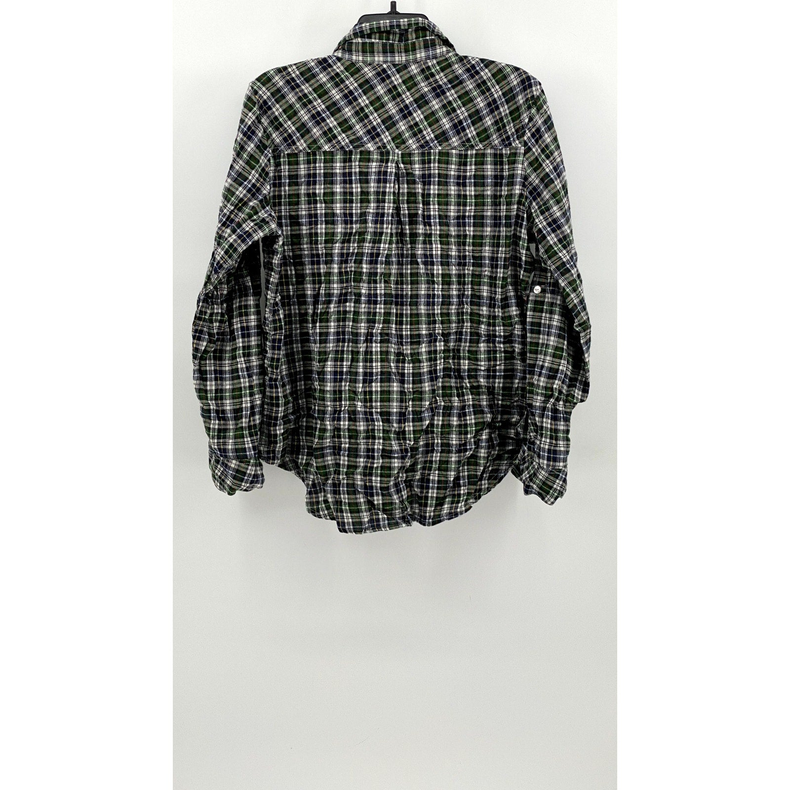 NEW DIRECTION Men's Green Button Down SIZE L