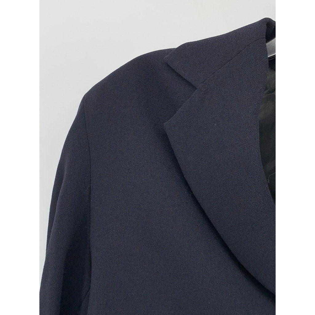 & OTHER STORIES Women's Navy Three-Button Long Sleeve Cropped Blazer Top SZ 2