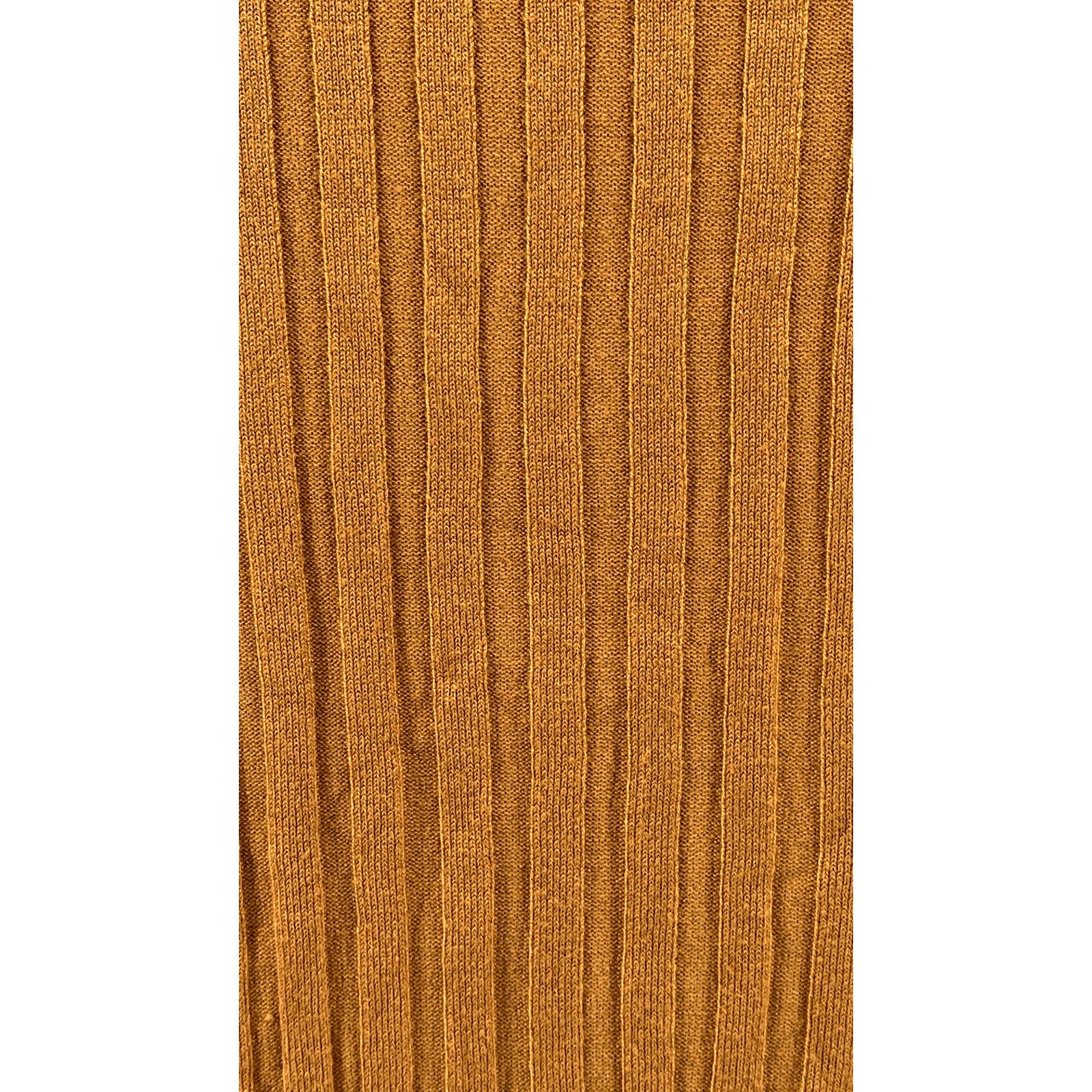 EXIT Urban & Vintage Women's Burnt Orange Ribbed Crewneck Long Sleeve Top SZ M