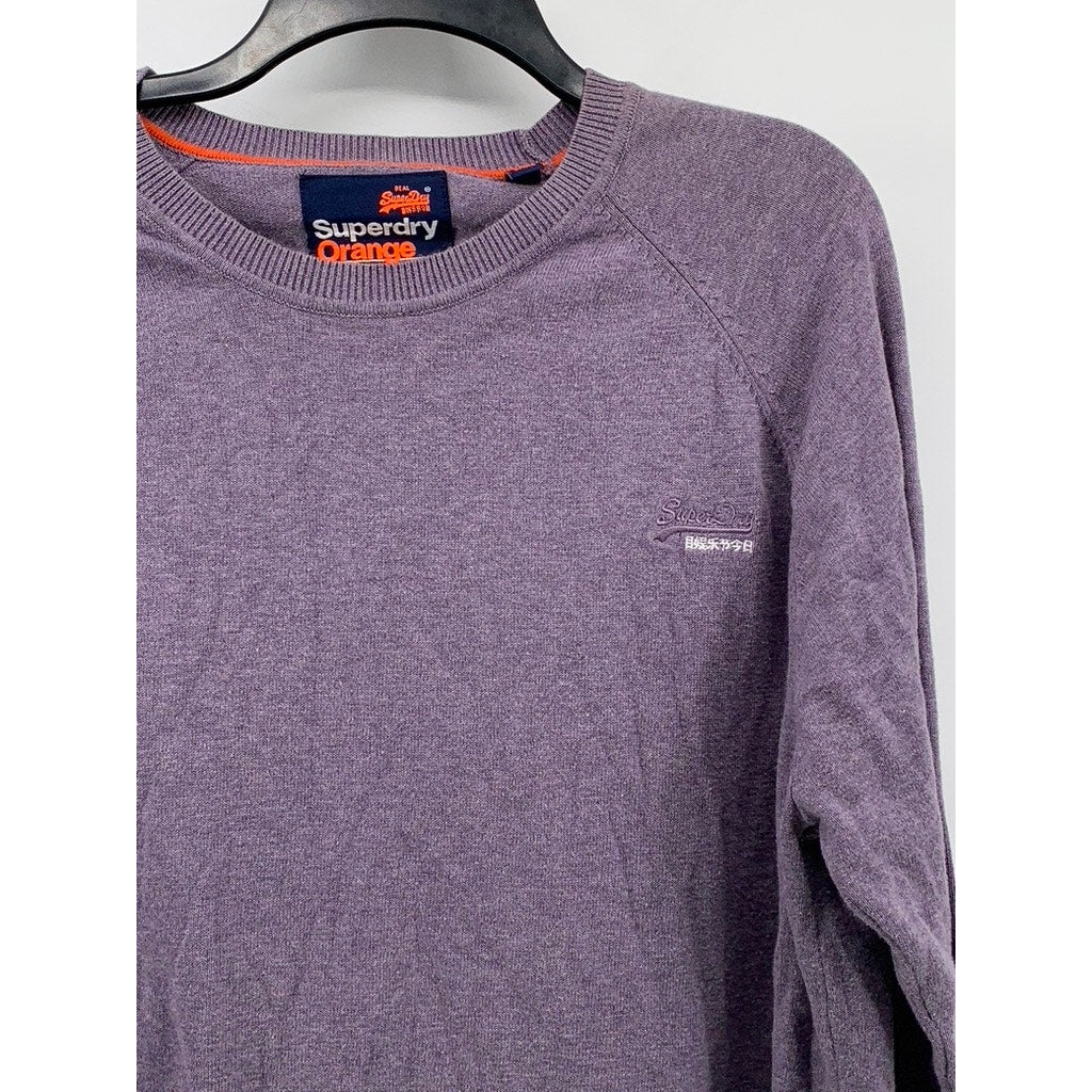 SUPERDRY Men's Orange Label Plum Knit Crewneck Sweater SZ 2XL