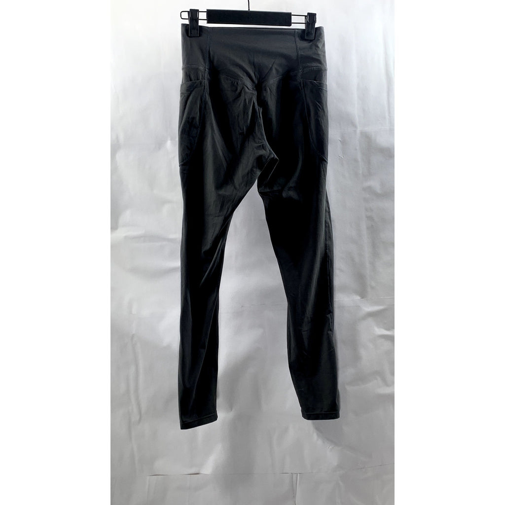 UNBRANDED Women's Gray Solid Side-Pocket High-Rise Pull-On Leggings SZ XS