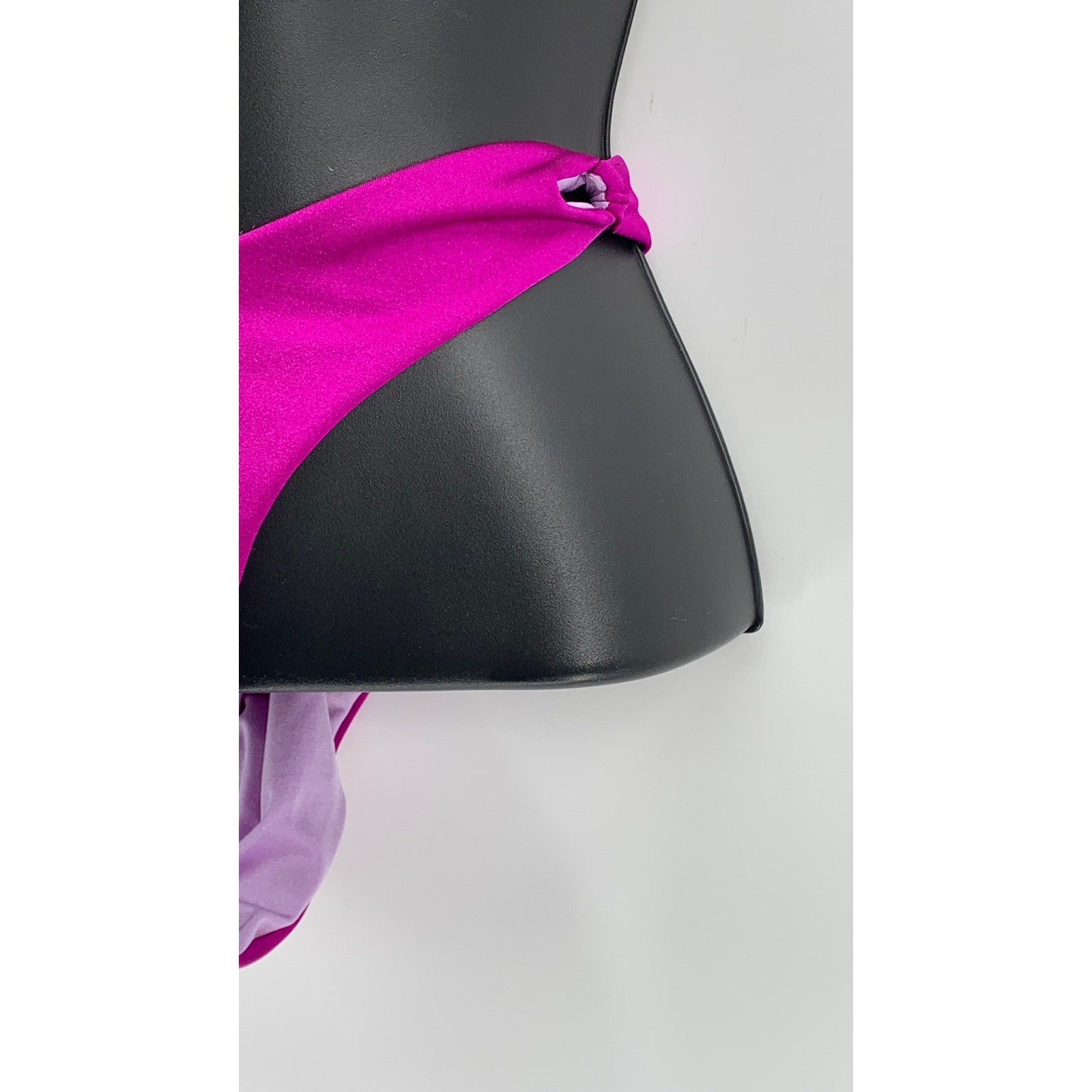 EDGE SWIM Women's Magenta Solid High-Waist V-Cut Bikini Bottoms SZ S