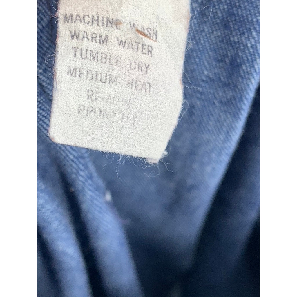 MADISON Women's Vintage 70's Blue Wrap Style A-Line Midi Skirt SZ 10