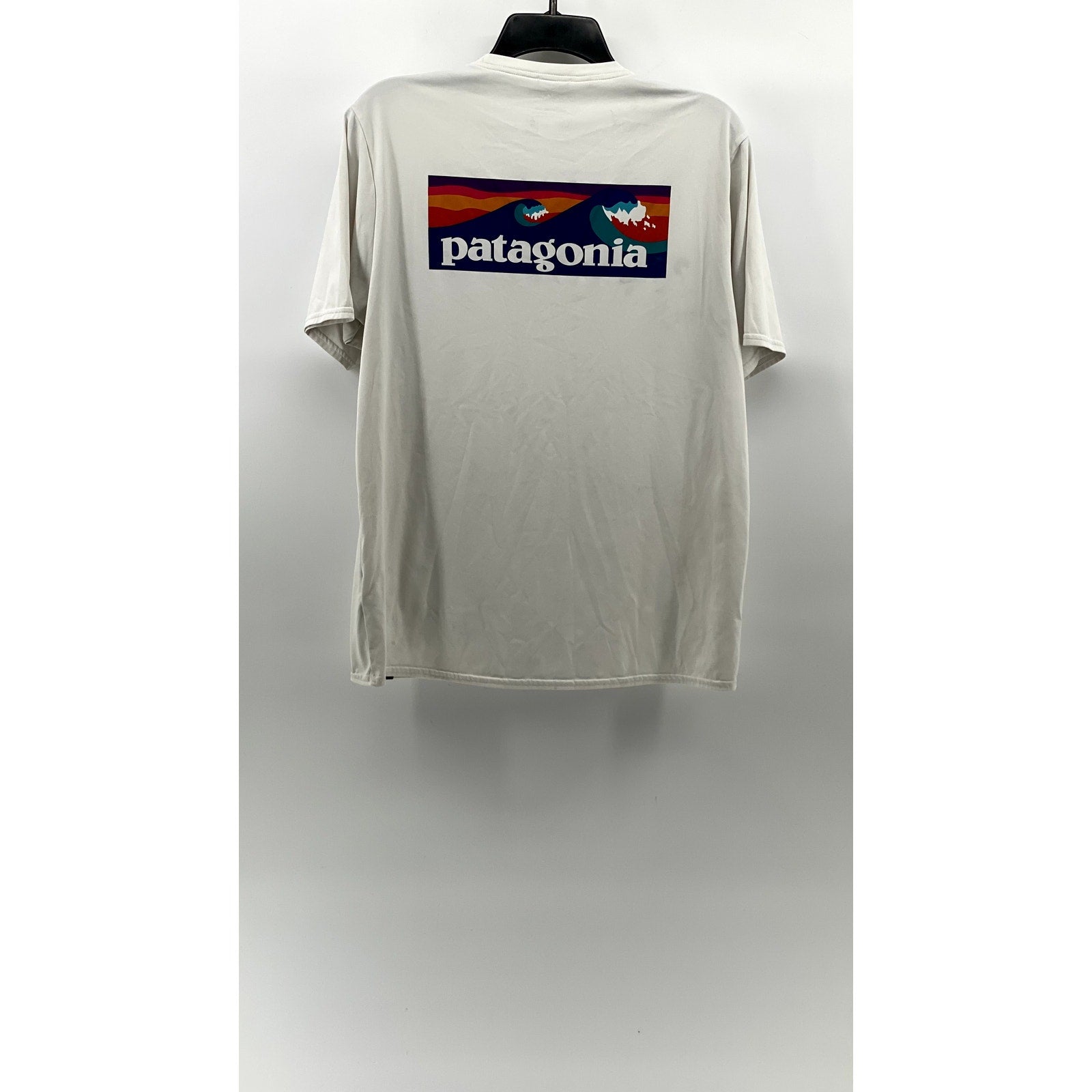 PATAGONIA Men's White Crewneck Short Sleeve Capilene Cool Daily T-Shirt SZ M