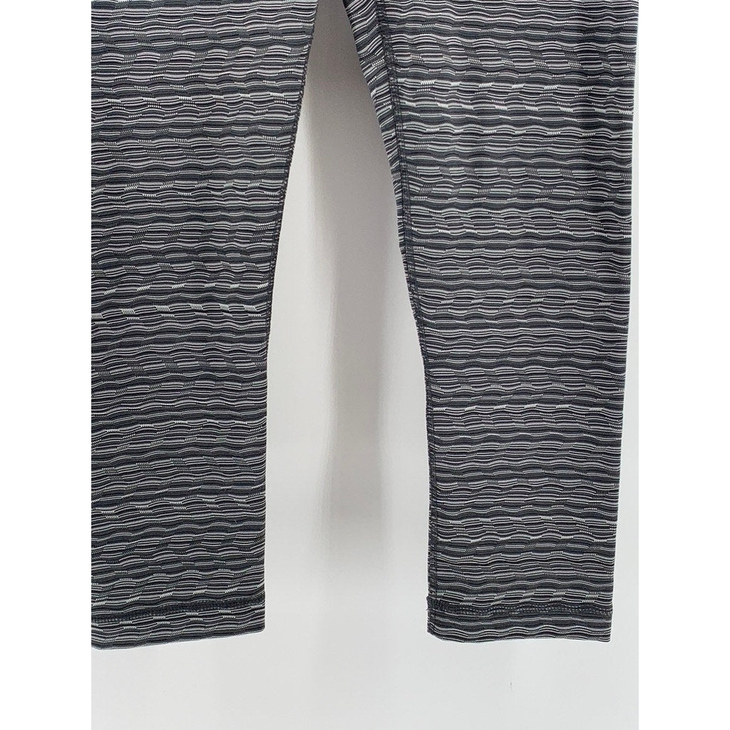90 DEGREES BYT REFLEX Women's Gray Printed Capri Leggings SZ S
