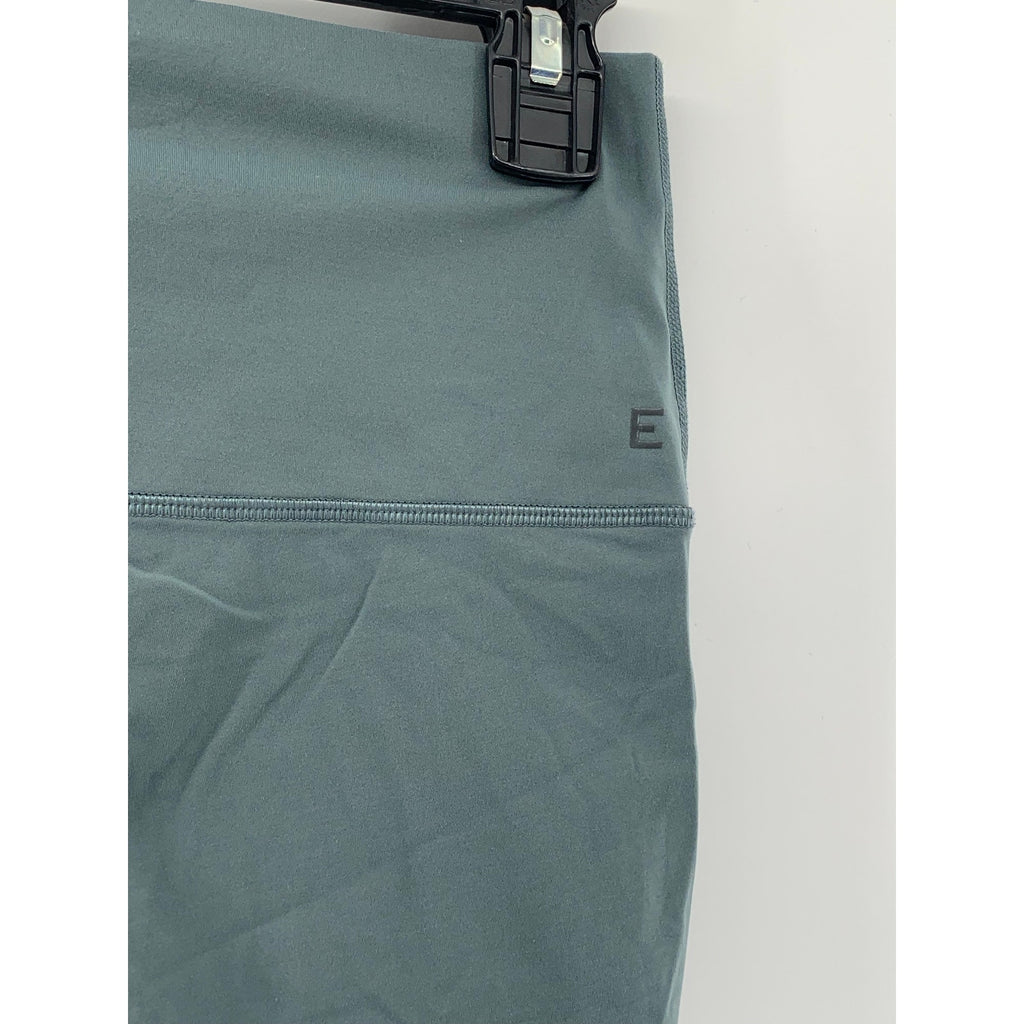 EVERLANE Women's Gray High-Rise Pull-On Perform Soft Bike Shorts SZ S