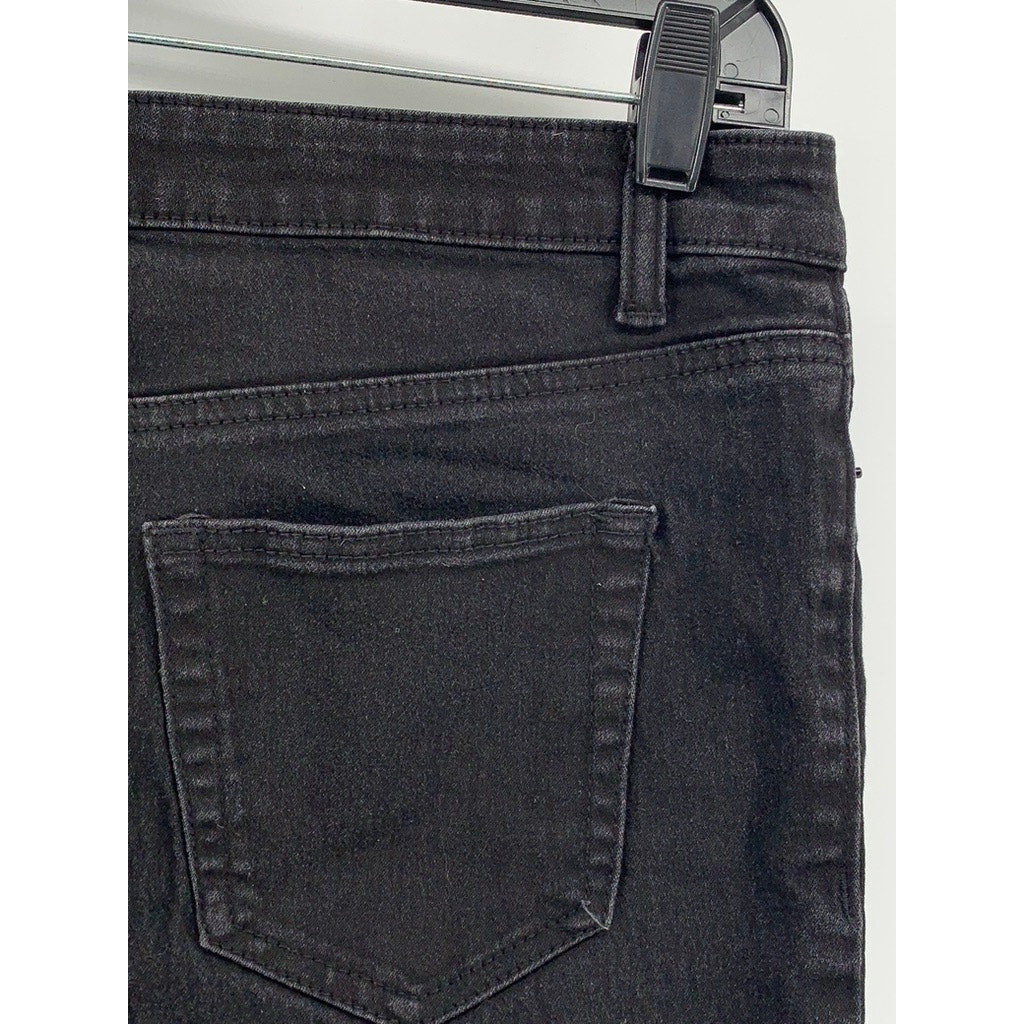 FAITH JEANS Women's Black Denim Bermuda Shorts SZ 8