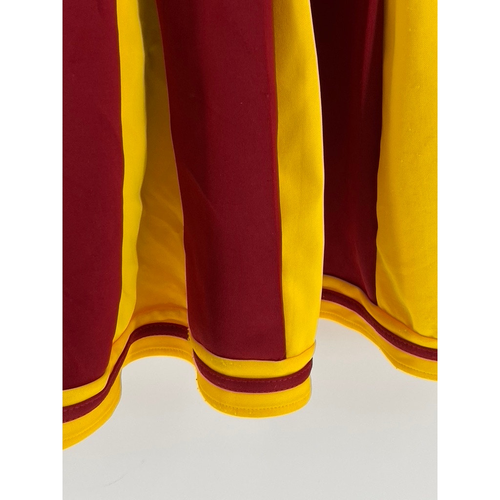 CHILLING ADVENTURES Of SABRINA Women's Wine-Yellow Baxter High Cheer Dress SZ M