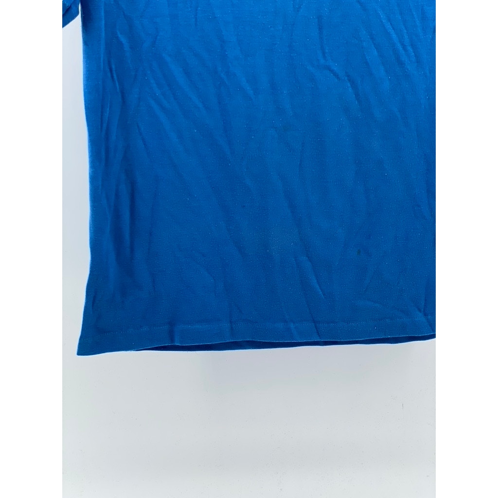 TEN WEST Men's Blue Short Sleeve Regular-Fit Stripe Polo Shirt SZ L